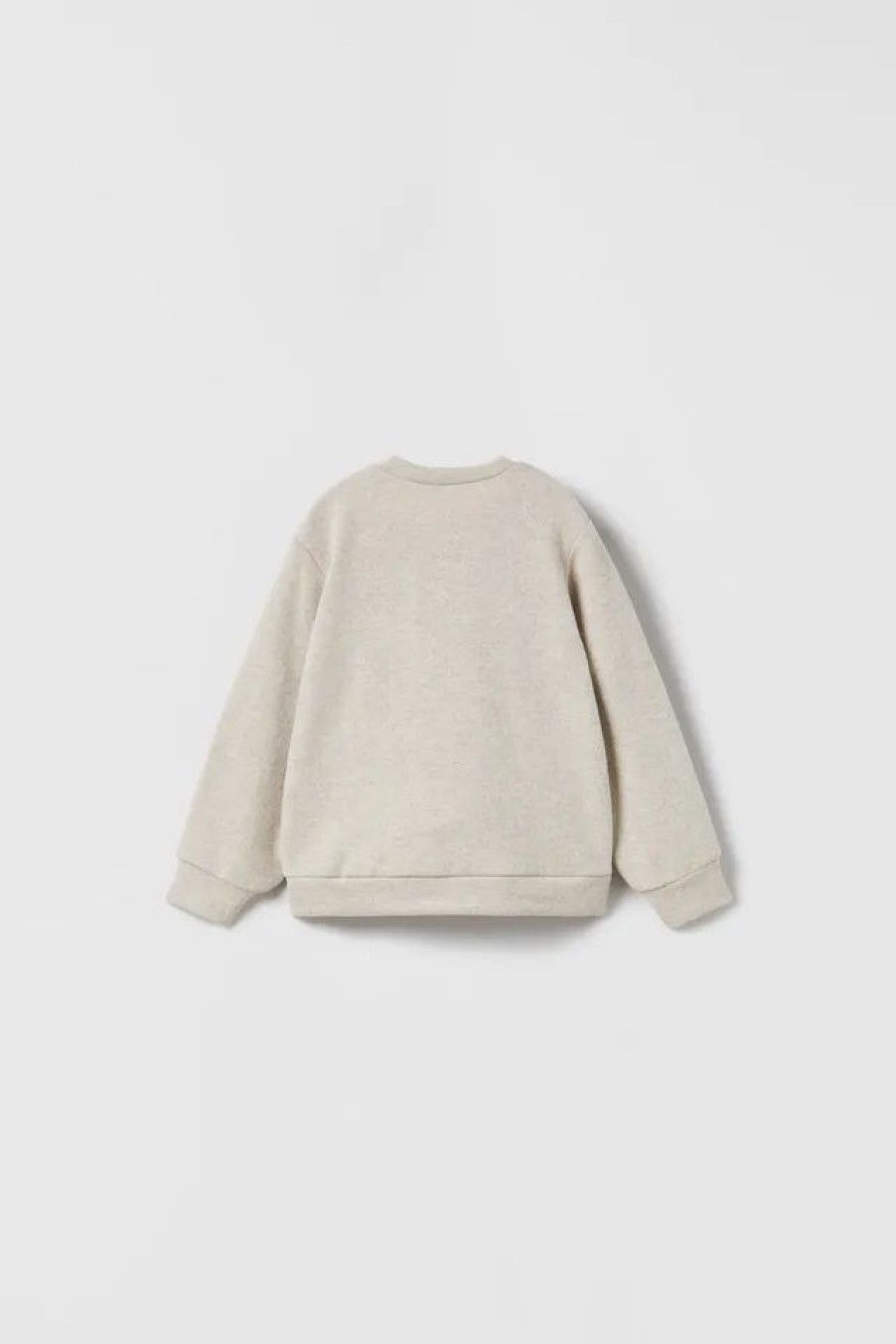 Clearance * Zara Soft Touch Pouch Pocket Sweatshirt Stone