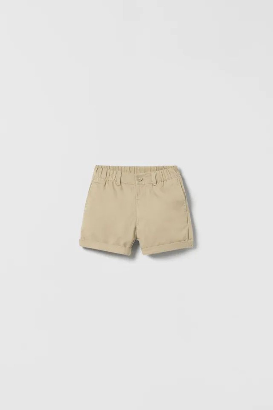 Best * Zara Twill Chino Shorts Light Sand