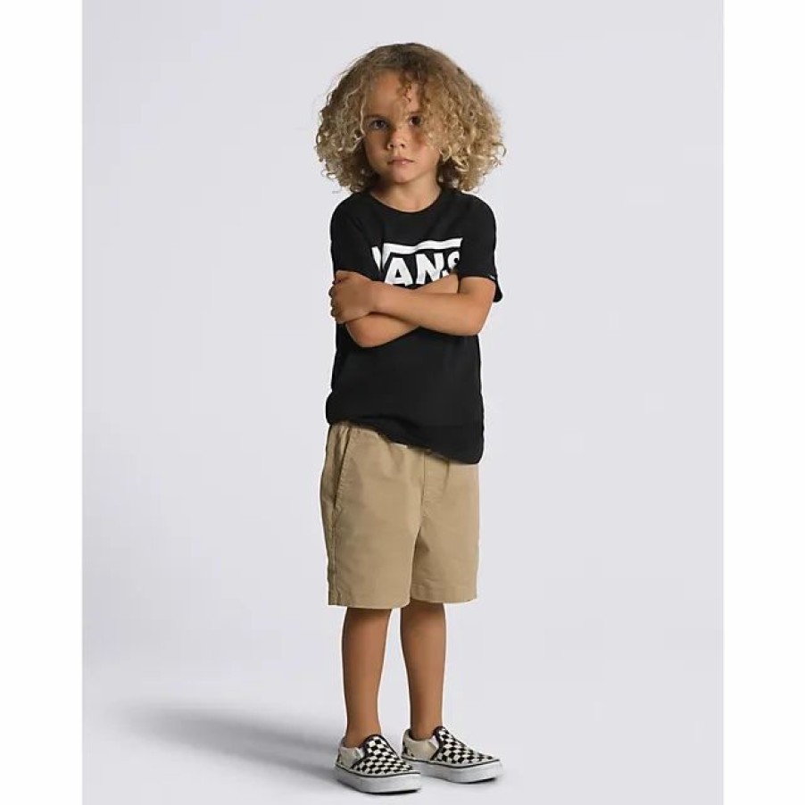 New * Vans | Toddler Range Elastic Waist Shorts Kids Khaki