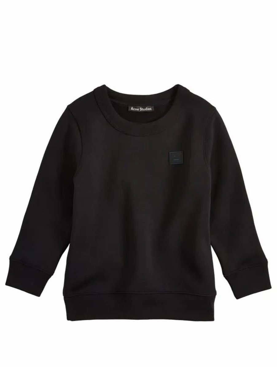 Best * Acne Studios Kids' Mini Face Sweatshirt Black