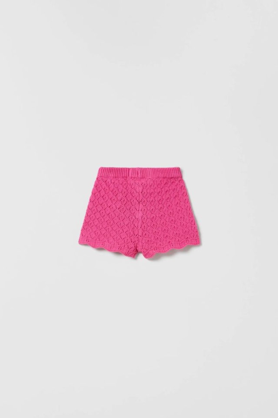 Best * Zara Open Weave Crochet Shorts