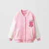 Best * Zara Snoopy Peanuts Bomber Pink