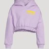 Wholesale * Fendi Kids Cotton Cropped Hoodie Lilac