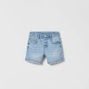 New * Zara Indigo Regular Denim Shorts