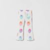 Wholesale * Zara Strawberry Flared Leggings White