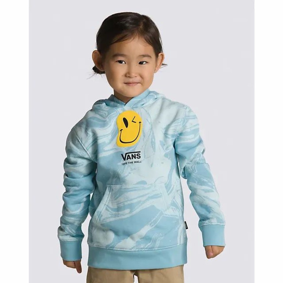 Wholesale * Vans Little Kids Marble Pullover Hoodie Blue Glow