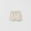 Online * Zara Linen Shorts