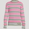 Clearance * Fendi Kids Wool Sweater In Striped Print Pink