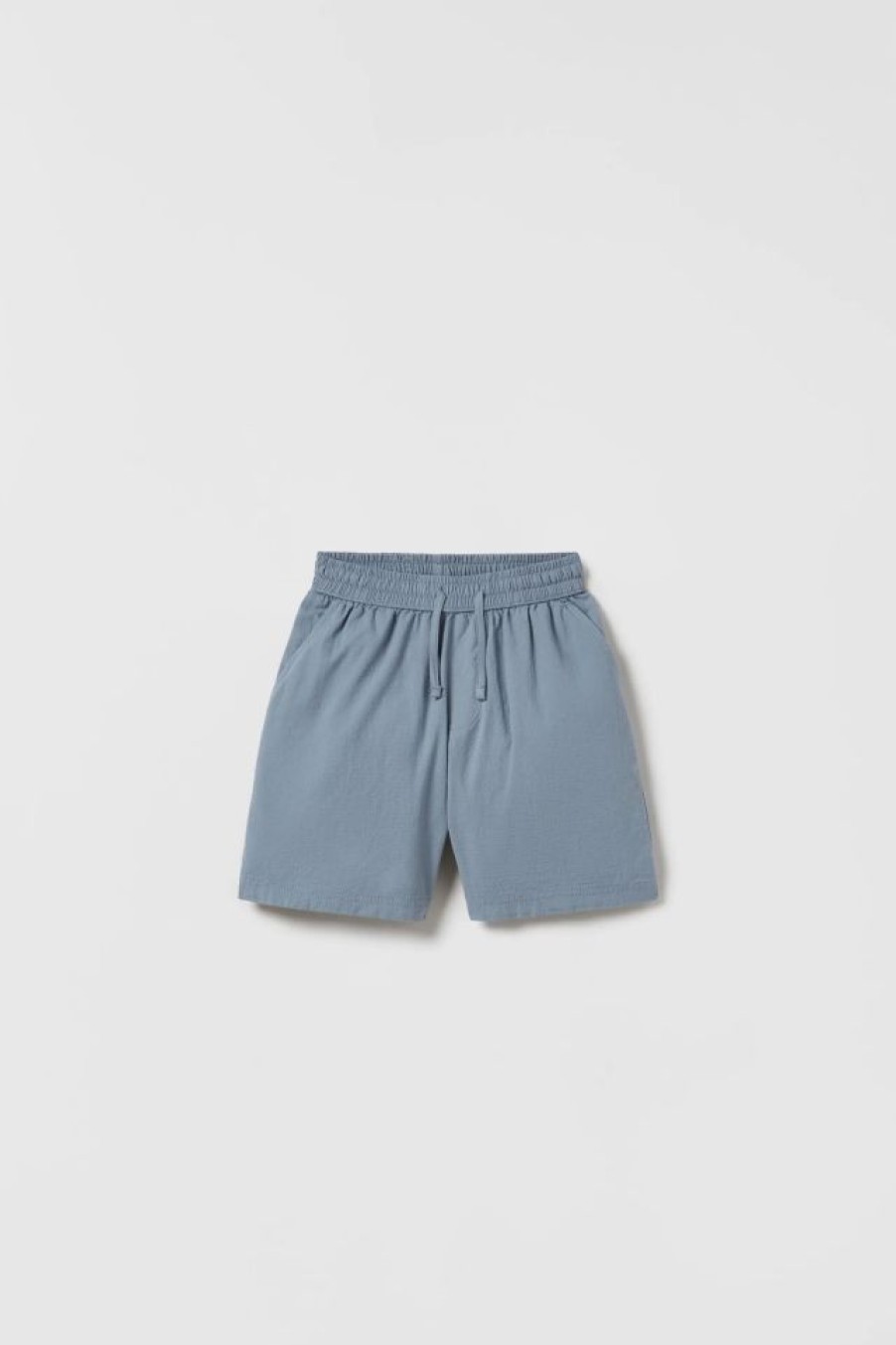 Clearance * Zara Structured Flowy Shorts Blue / Gray