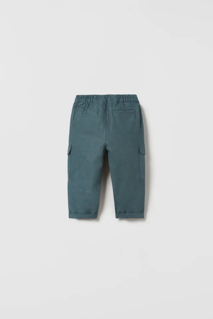 Clearance * Zara Linen Blend Cargo Pants