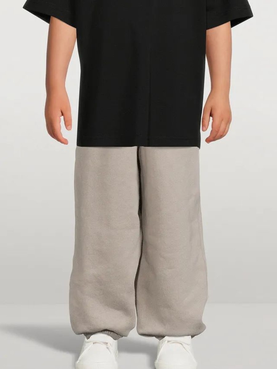 Best * Balenciaga Kids Cotton Jersey Sweatpants Steel Grey