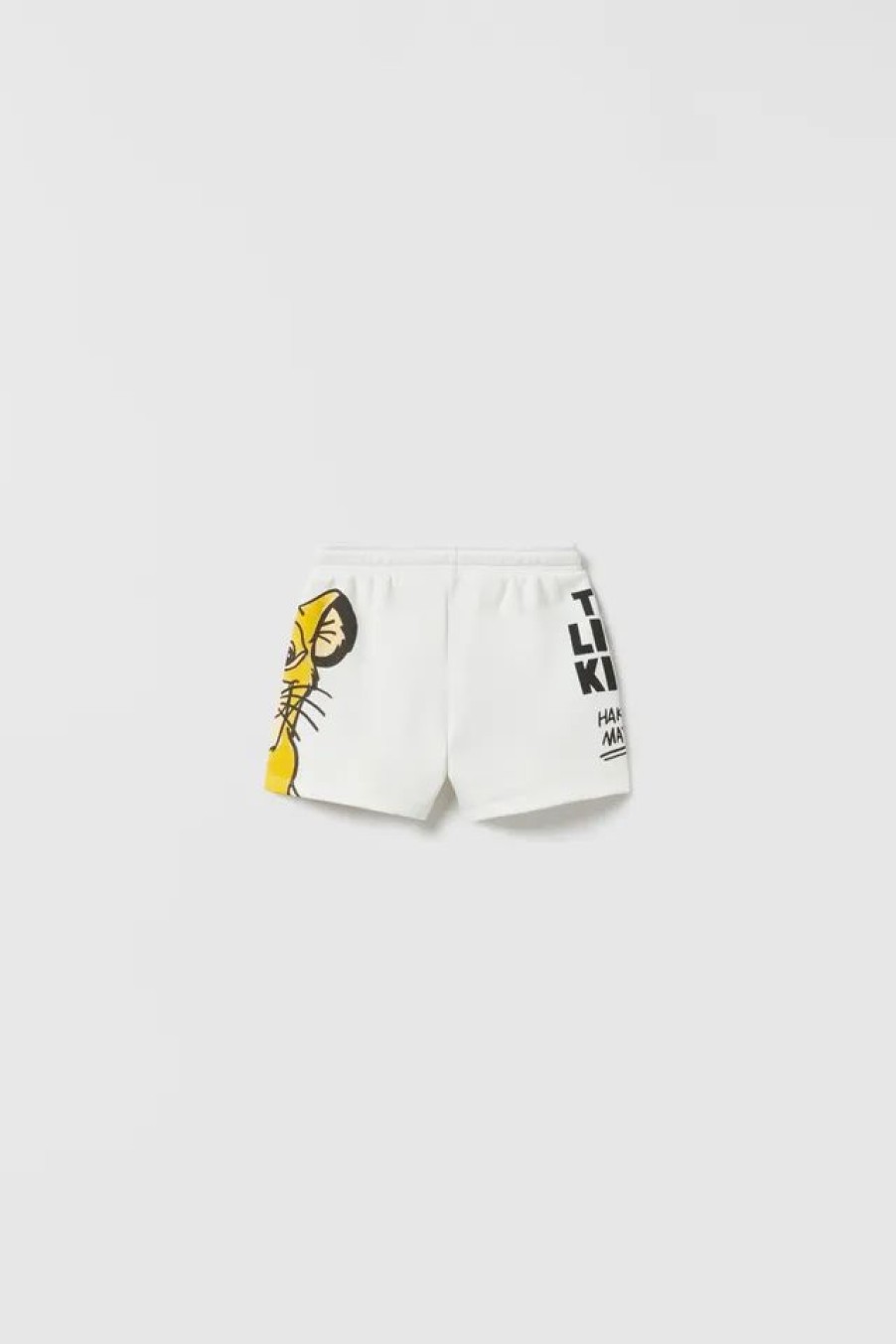 Clearance * Zara The Lion King Disney Shorts White