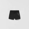 Online * Zara Text Pique Shorts