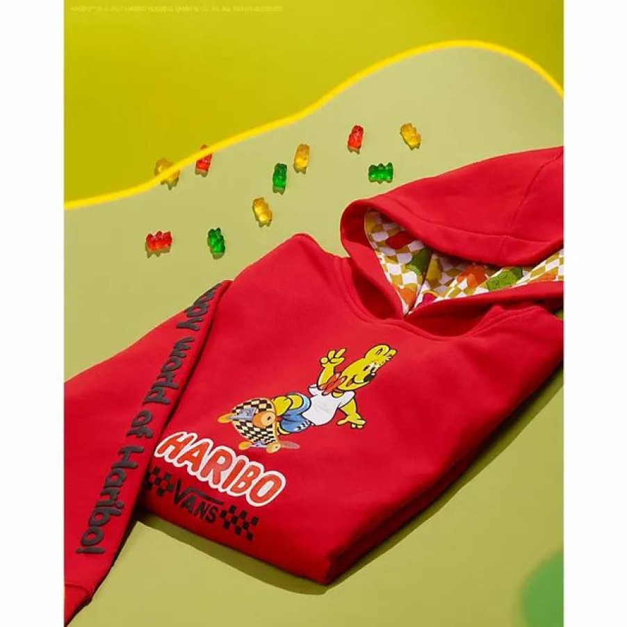 Best * Vans X Haribo Kids Pullover Hoodie True Red