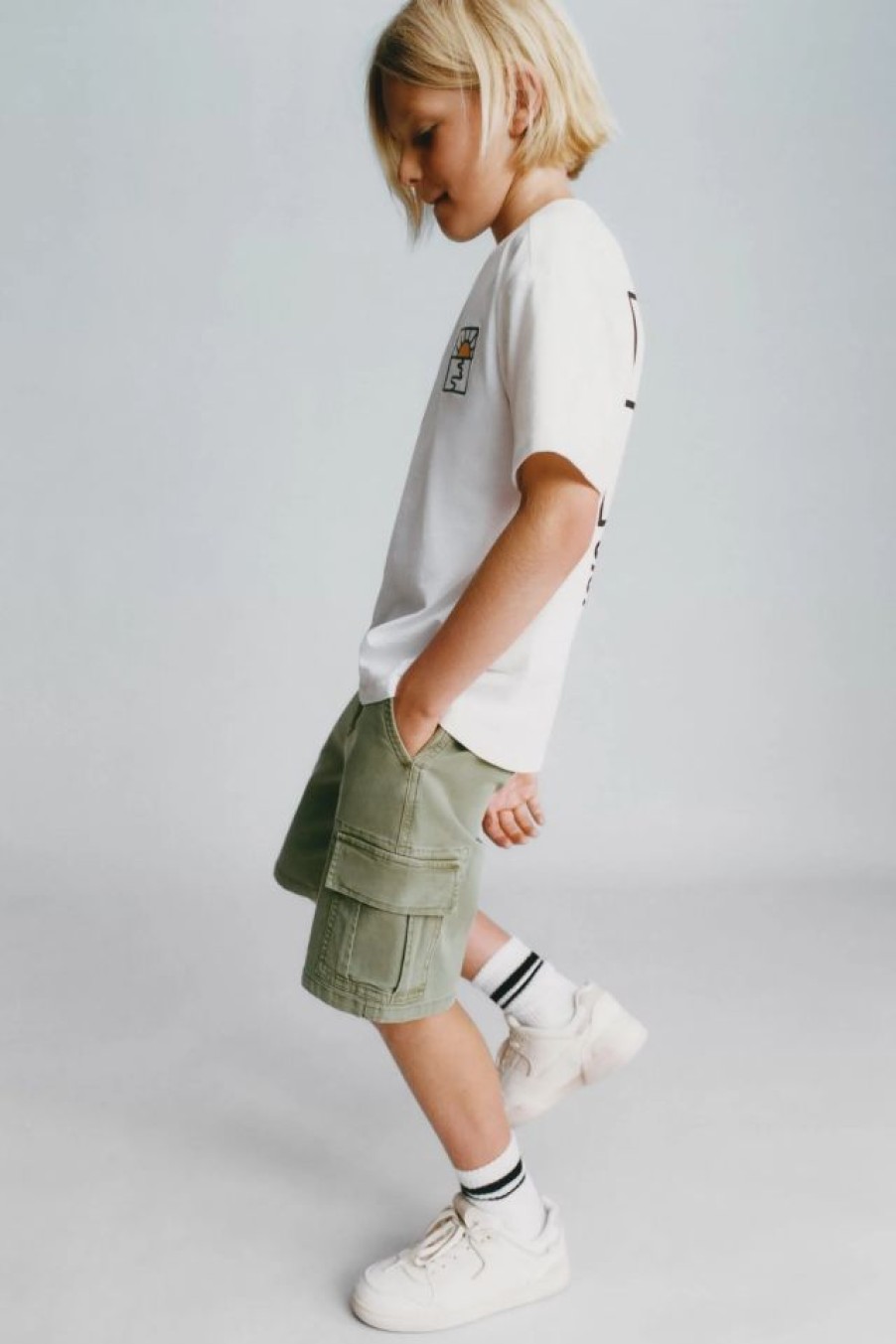 Wholesale * Zara Soft Canvas Cargo Shorts