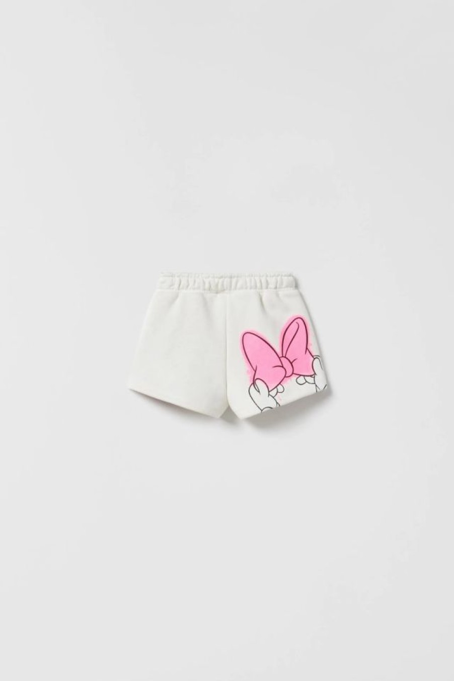 New * Zara Disney Mickey Mouse Shorts White