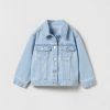 Online * Zara Minnie Mouse Disney Denim Jacket Blue