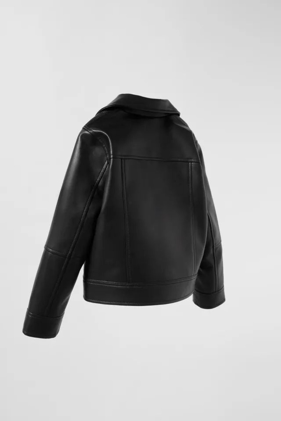 Wholesale * Zara Faux Leather Biker Jacket Black