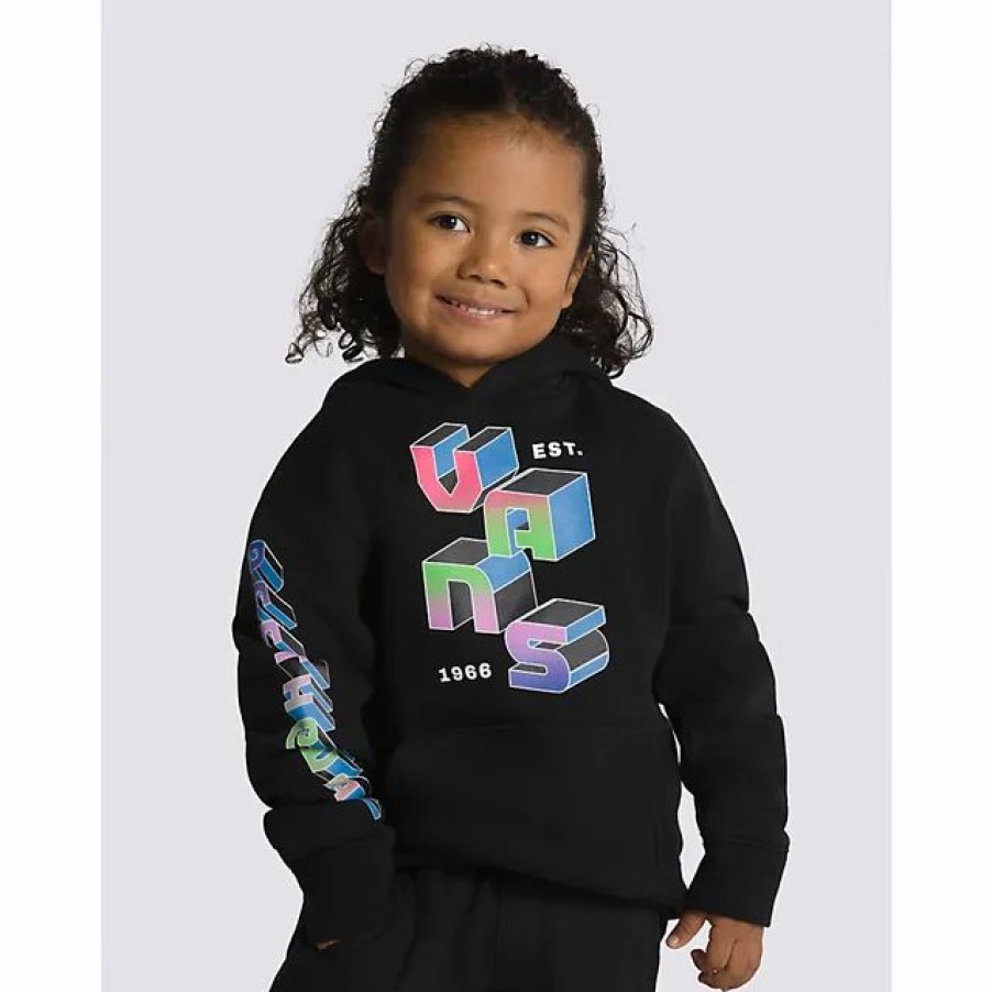 Online * Vans Little Kids Digital Flash Pullover Hoodie Black