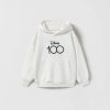 Clearance * Zara Mickey Mouse And Friends Disney Sweatshirt Oyster White