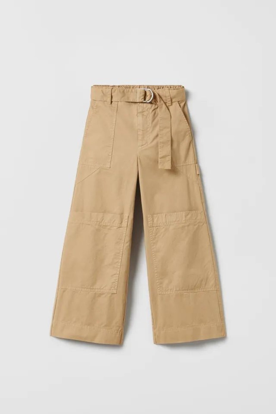 New * Zara Pocket Cargo Pants Light Beige