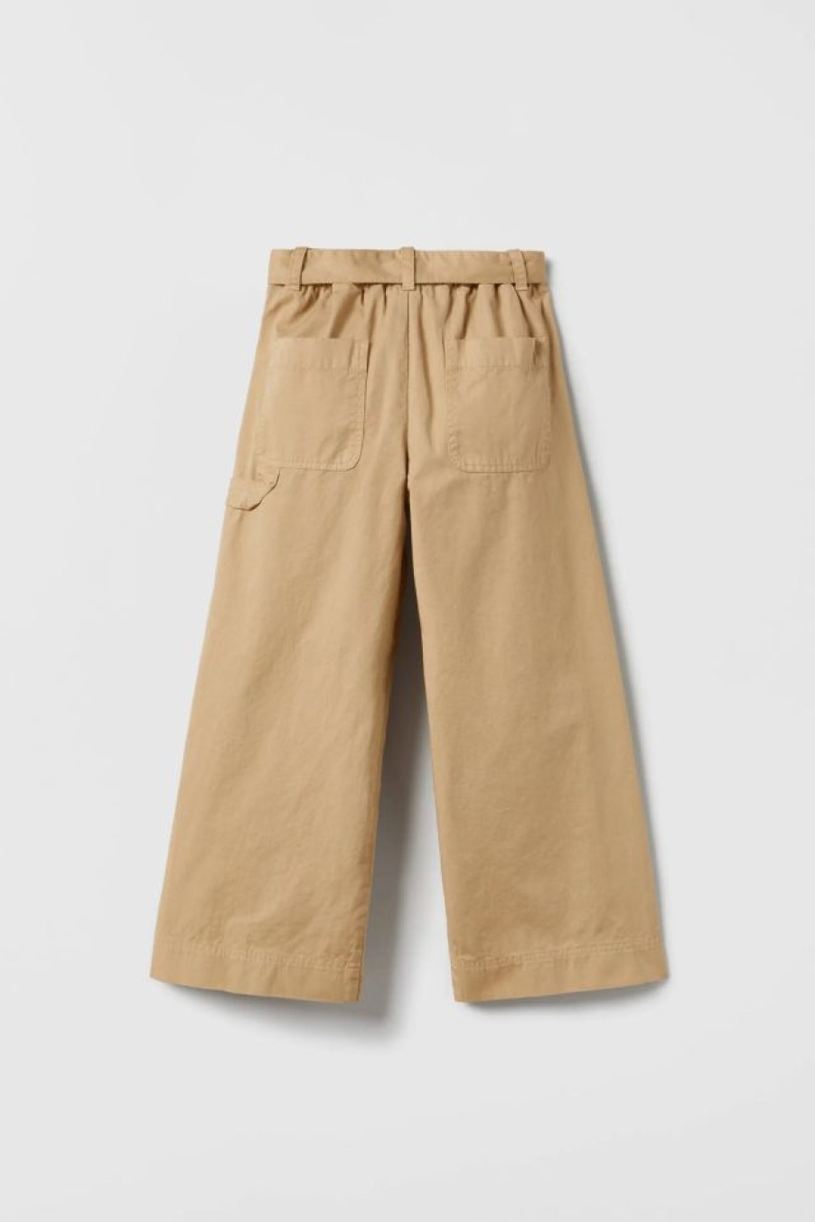 New * Zara Pocket Cargo Pants Light Beige