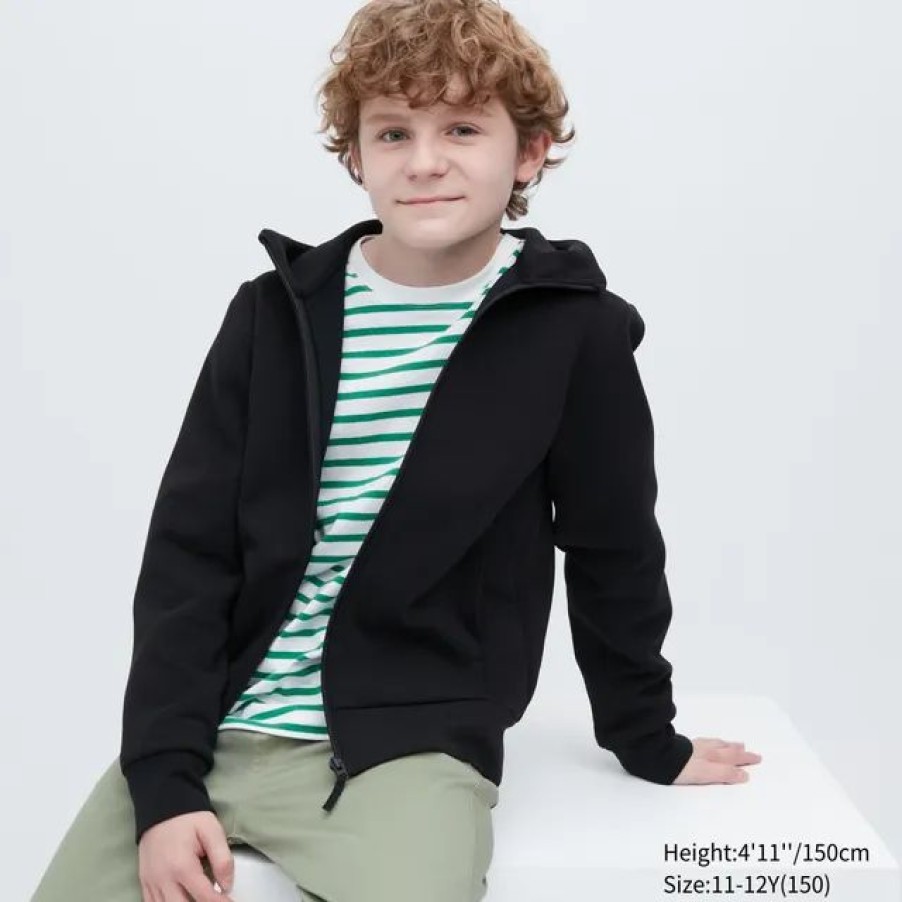 Best * Uniqlo Kids Extra Stretch Dry Sweat Long Sleeve Full-Zip Hoodie