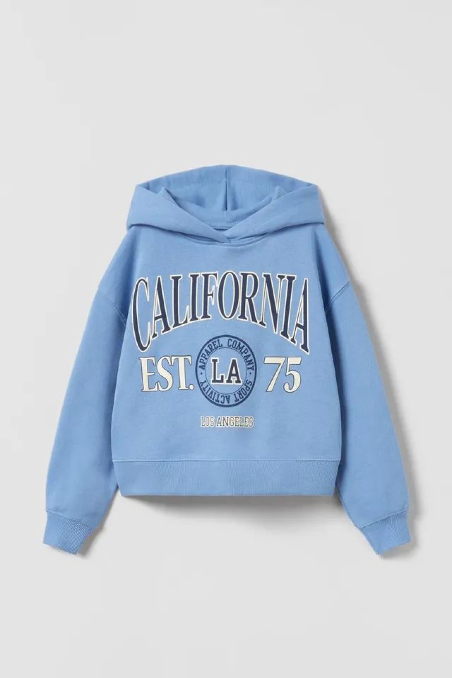 Clearance * Zara "California" Sweatshirt Light Blue