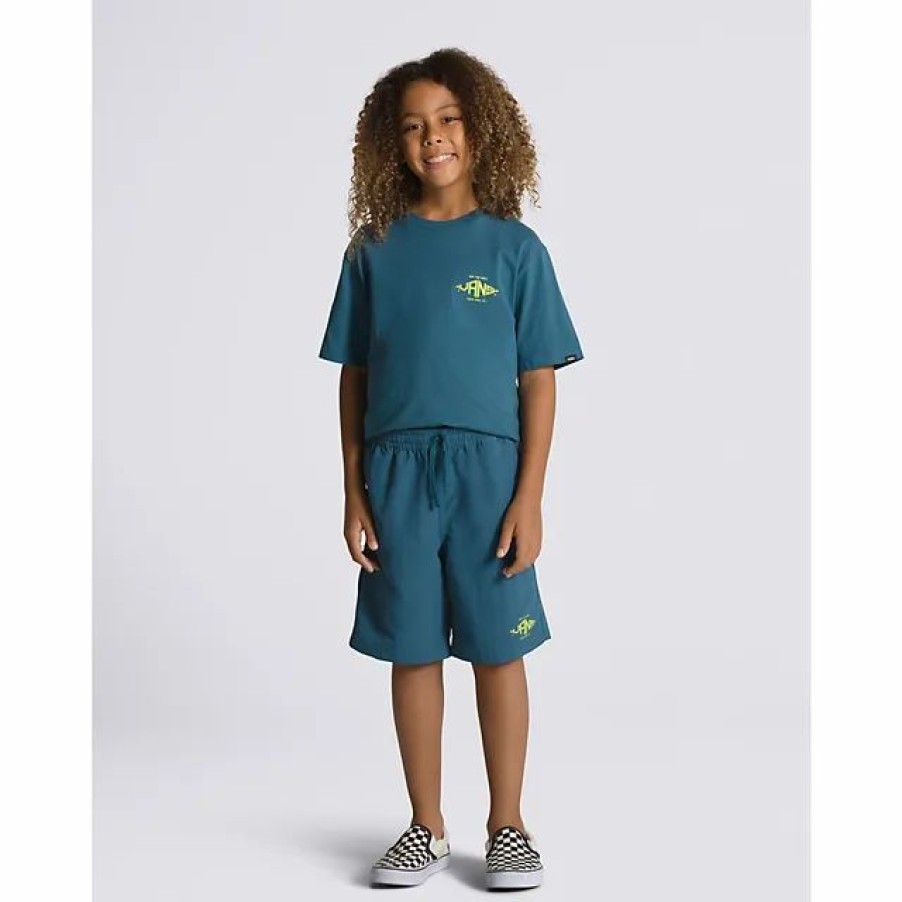 Hot * Vans Kids Range Diamond V Sport Shorts Vans Teal