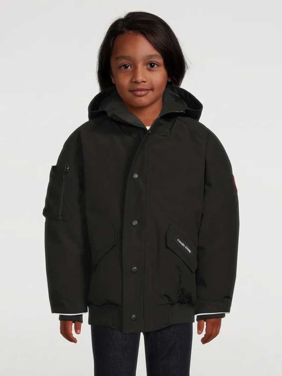 Online * Canada Goose Kids Rundle Down Bomber Jacket Black