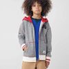 Online * Roots Kids Relaxed Cabin Full Zip Hoodie Grey Oat Pepper