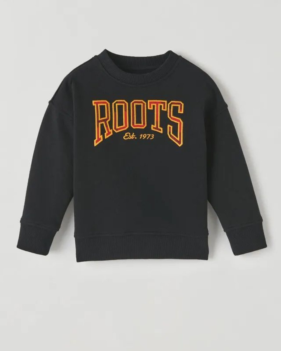 Online * Roots Toddler Relaxed Park Plaid Crew Sweatshirt