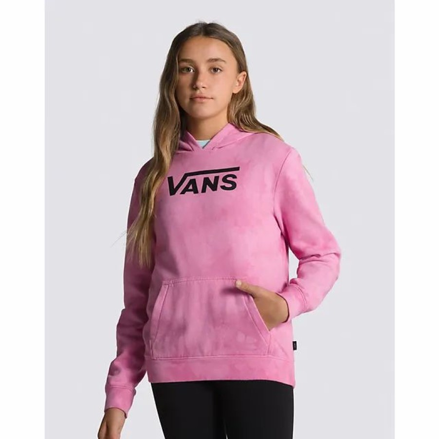 New * Vans Kids Sky Wash Pullover Hoodie Cyclamen