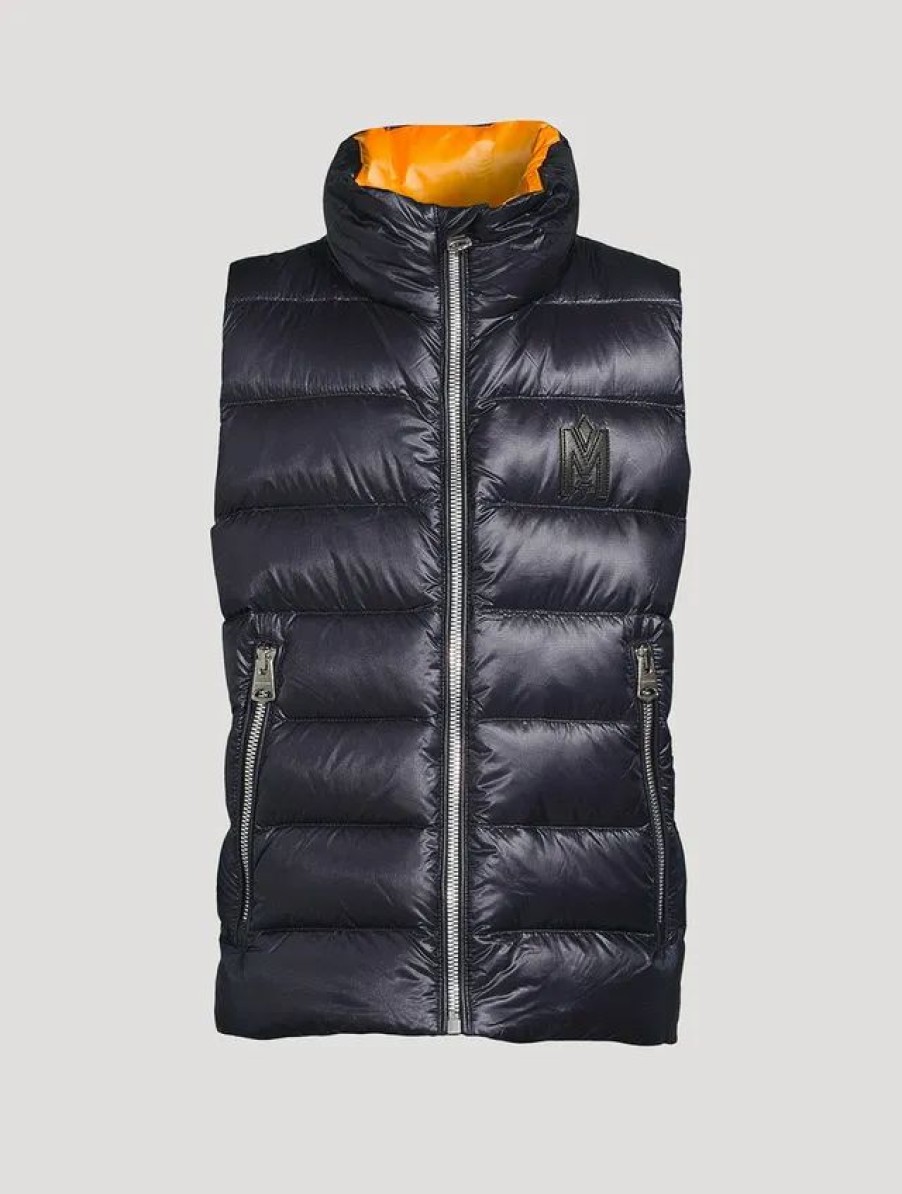 Hot * Mackage Kids Kylo Recycled Ripstop Down Vest Navy