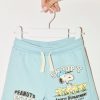 Clearance * Zara Snoopy Peanuts Shorts Light Blue