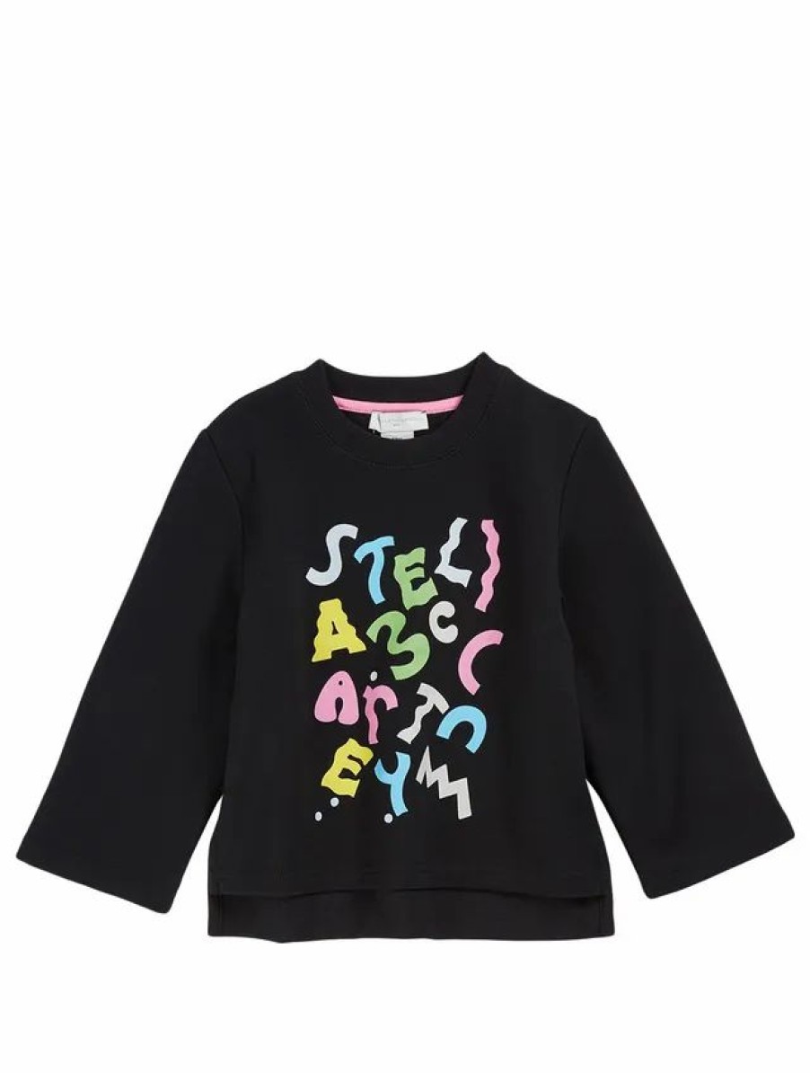 Wholesale * Stella Mccartney Kids' Swiggle Logo Sweatshirt Black Multi