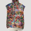 Clearance * Khrisjoy Kids Graffiti Crayon Down Puffer Vest Graffiti Multicolor