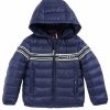 New * Moncler Enfant Kid'S Renald Puffer Bomber Dark Blue