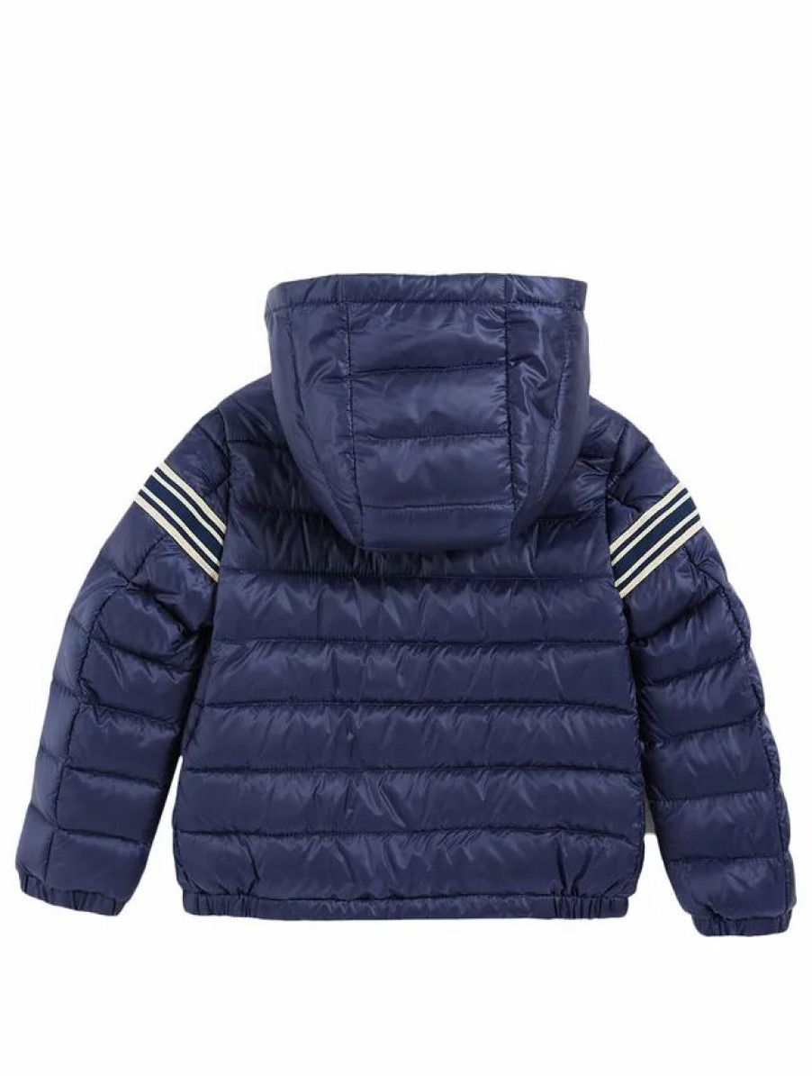 New * Moncler Enfant Kid'S Renald Puffer Bomber Dark Blue