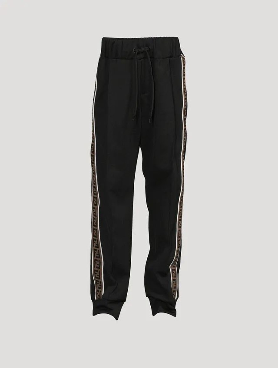 Wholesale * Fendi Kids Track Pants With Ff Detail Black