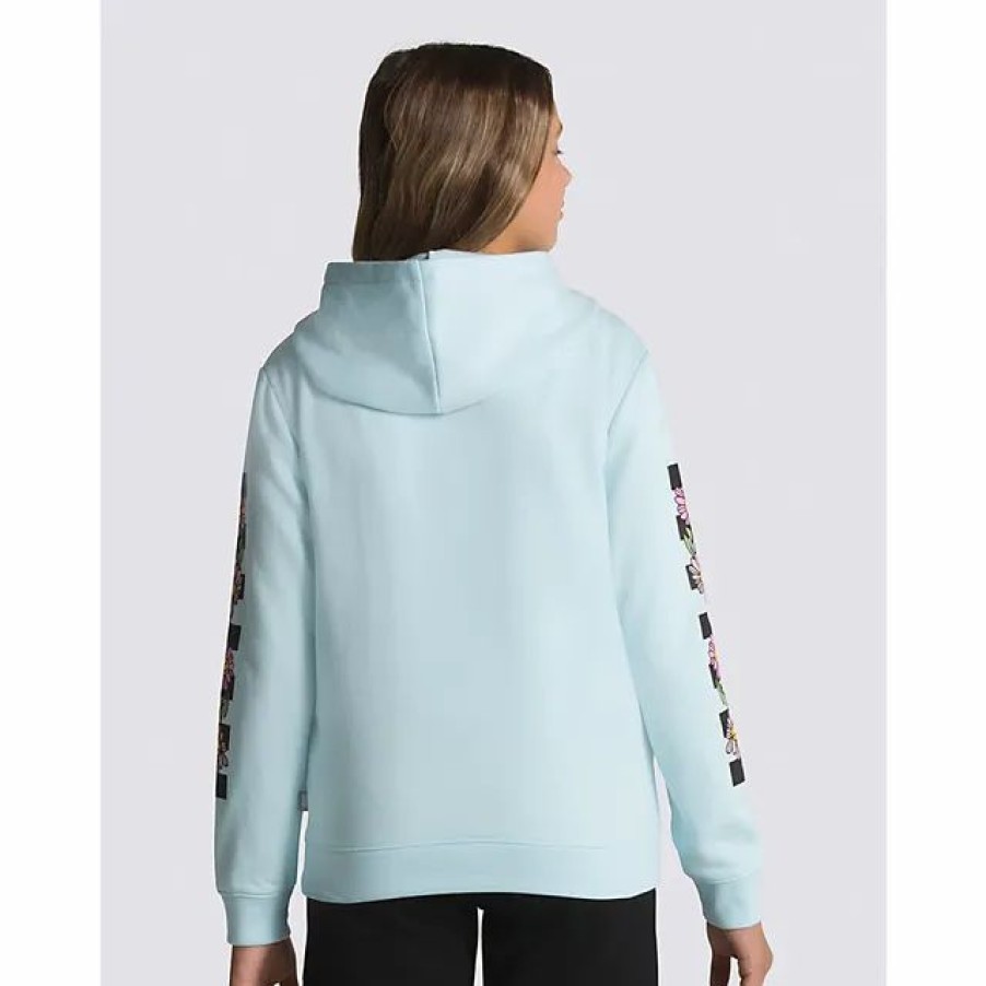 Hot * Vans Kids Elevated Minds Boyfriend Pullover Hoodie Blue Glow