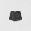 Best * Zara Denim Skort With Pocket