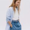 Wholesale * Zara Denim Parachute Skirt Blue