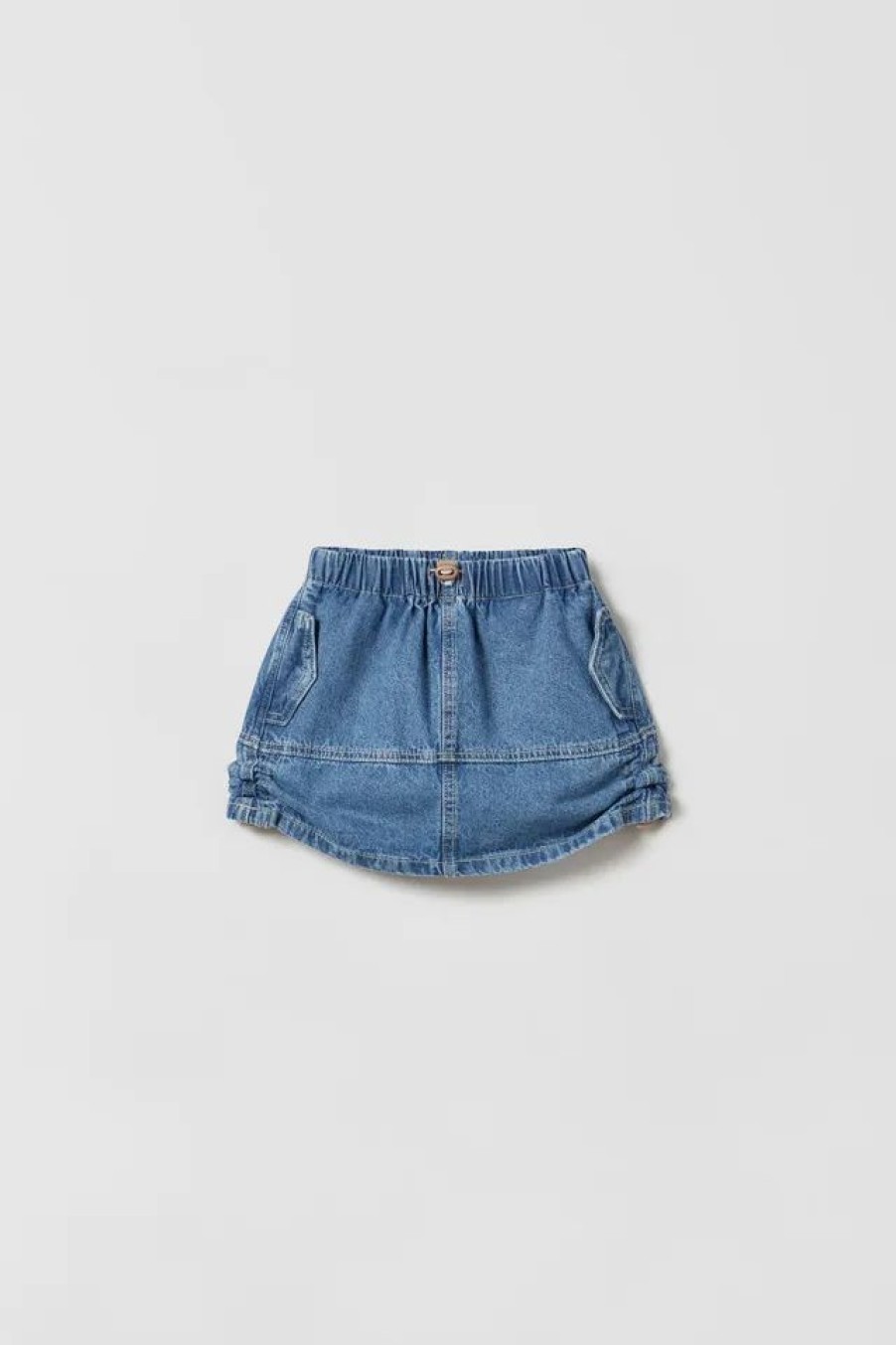 Wholesale * Zara Denim Parachute Skirt Blue