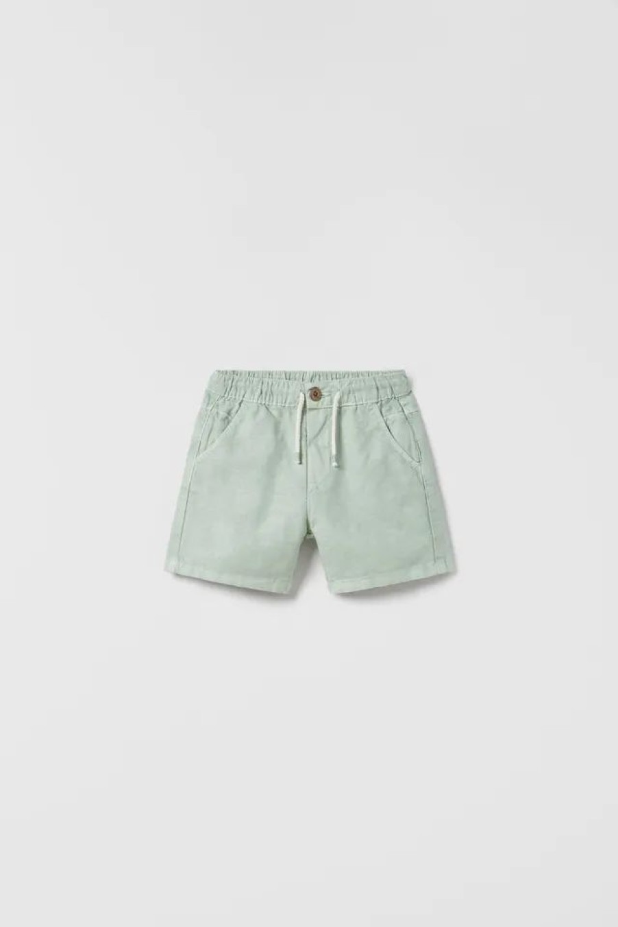 Online * Zara Linen Blend Shorts