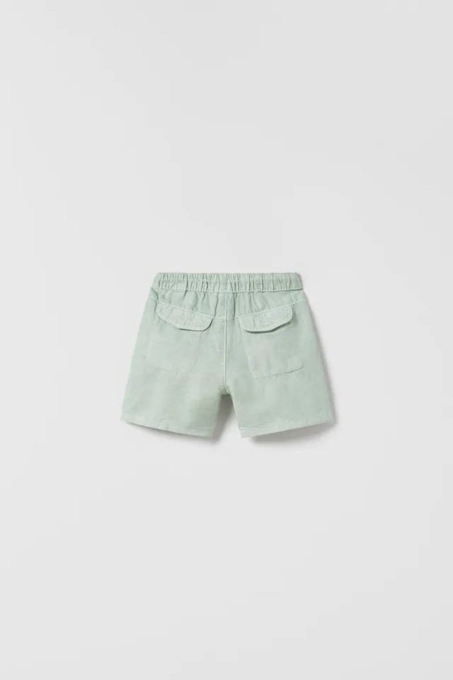 Online * Zara Linen Blend Shorts