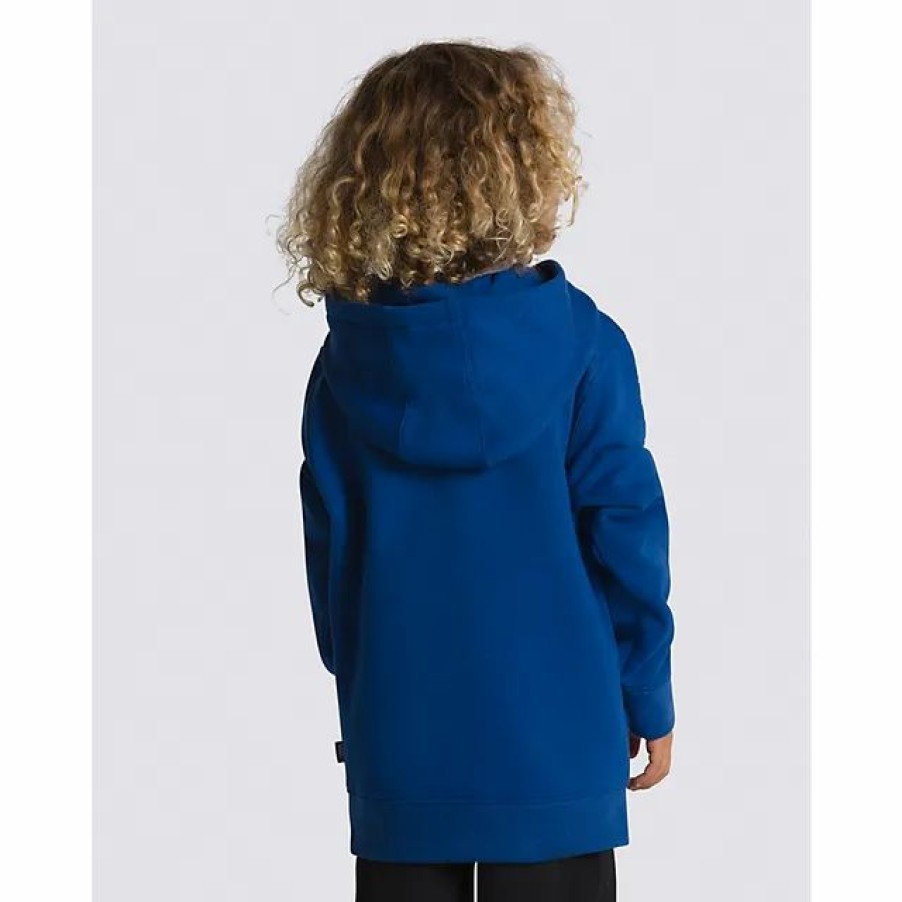 Online * Vans Little Kids Reflective Checkerboard Flame Pullover Hoodie True Blue