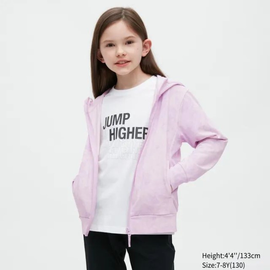 New * Uniqlo Kids Airism Uv Protection Mesh Hoodie