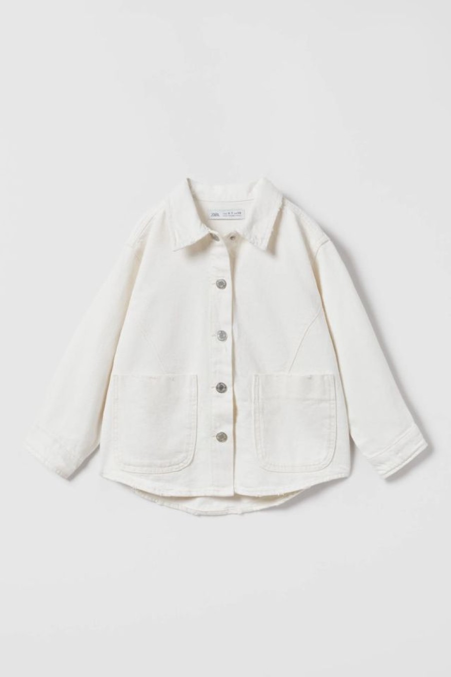 Clearance * Zara Patch Denim Overshirt