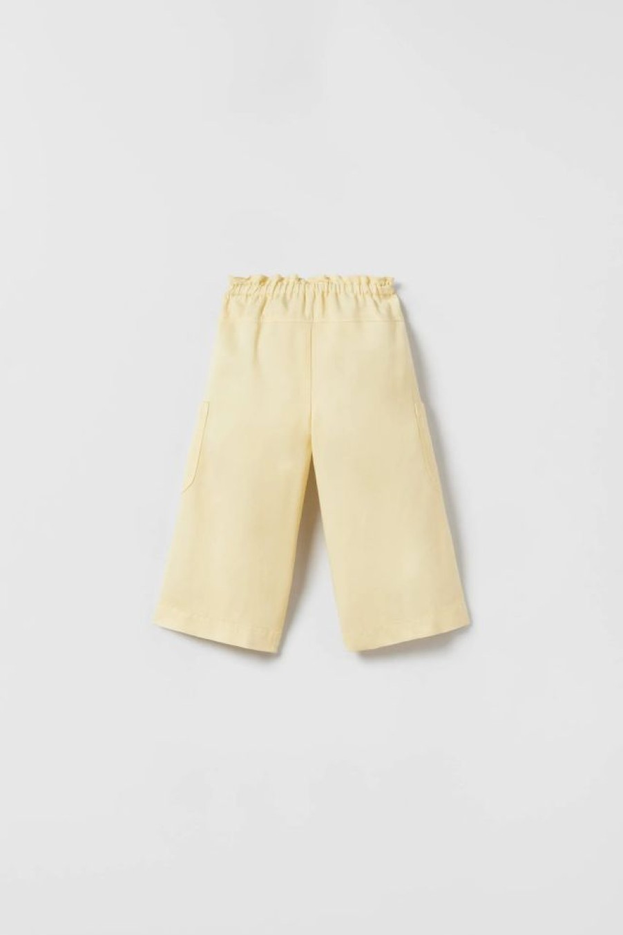 Best * Zara Cargo Culottes Light Yellow